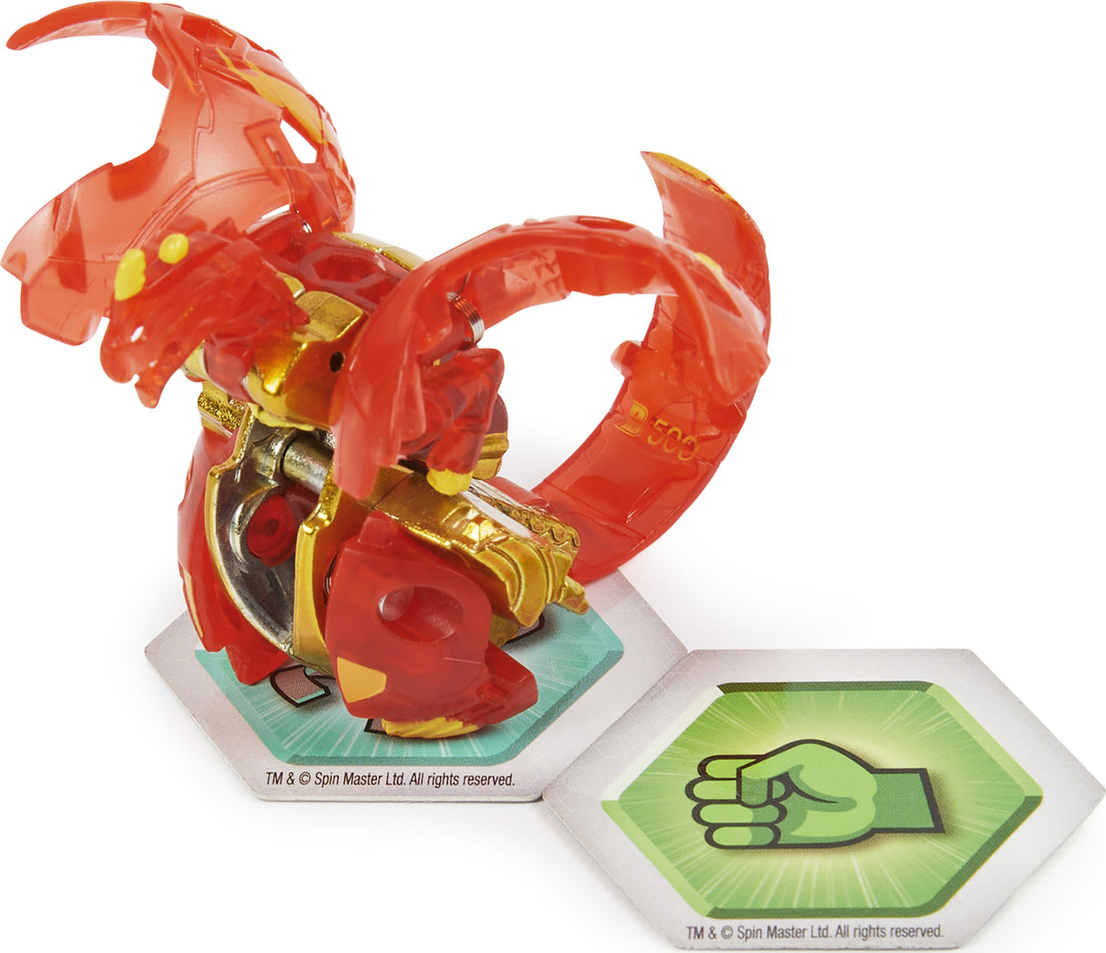 Bakugan BTB PlatinumSrsS4 1ADragonoid Red OC GML Throwing spinning top