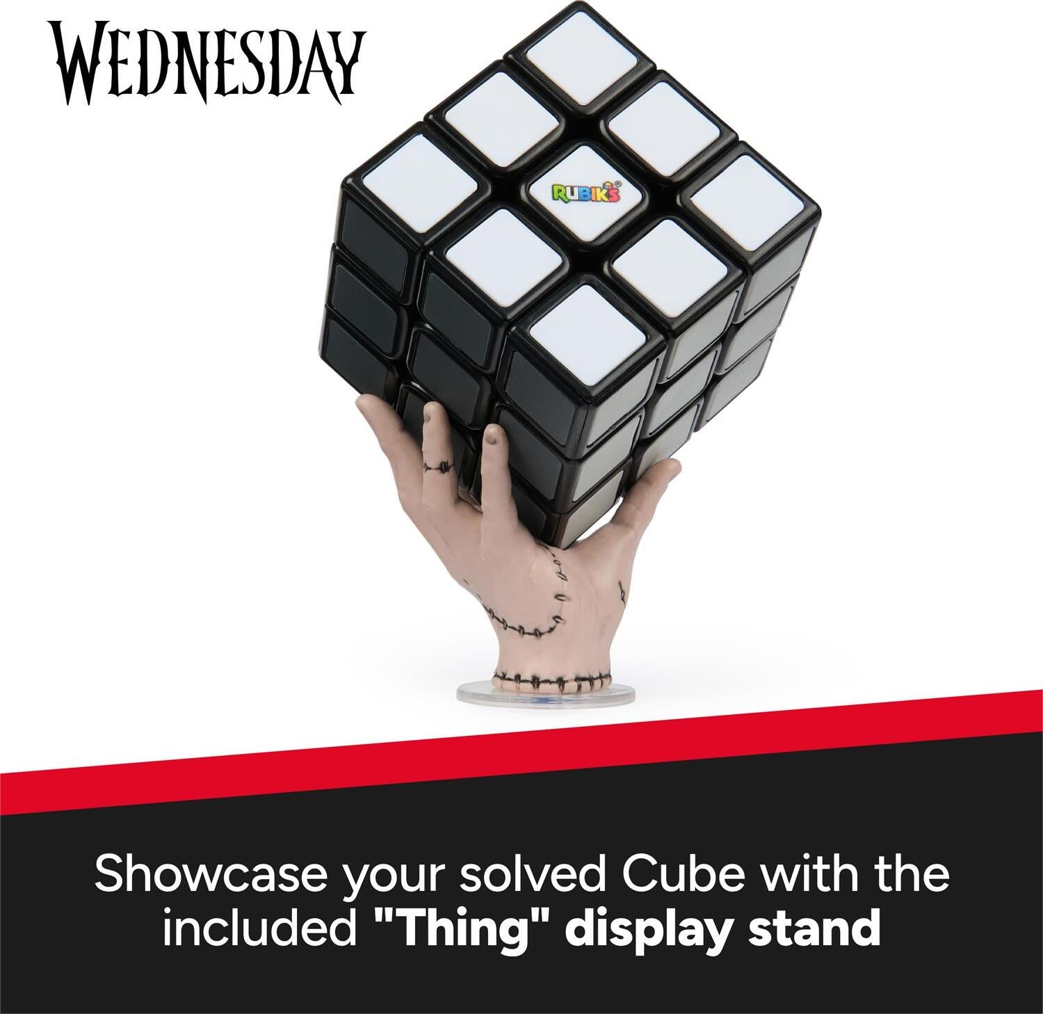 その他 RUBIK'S CUBE WIGRAY Rubik's Cube Greyscale Wednesday Cube – Dancing Bear Toys