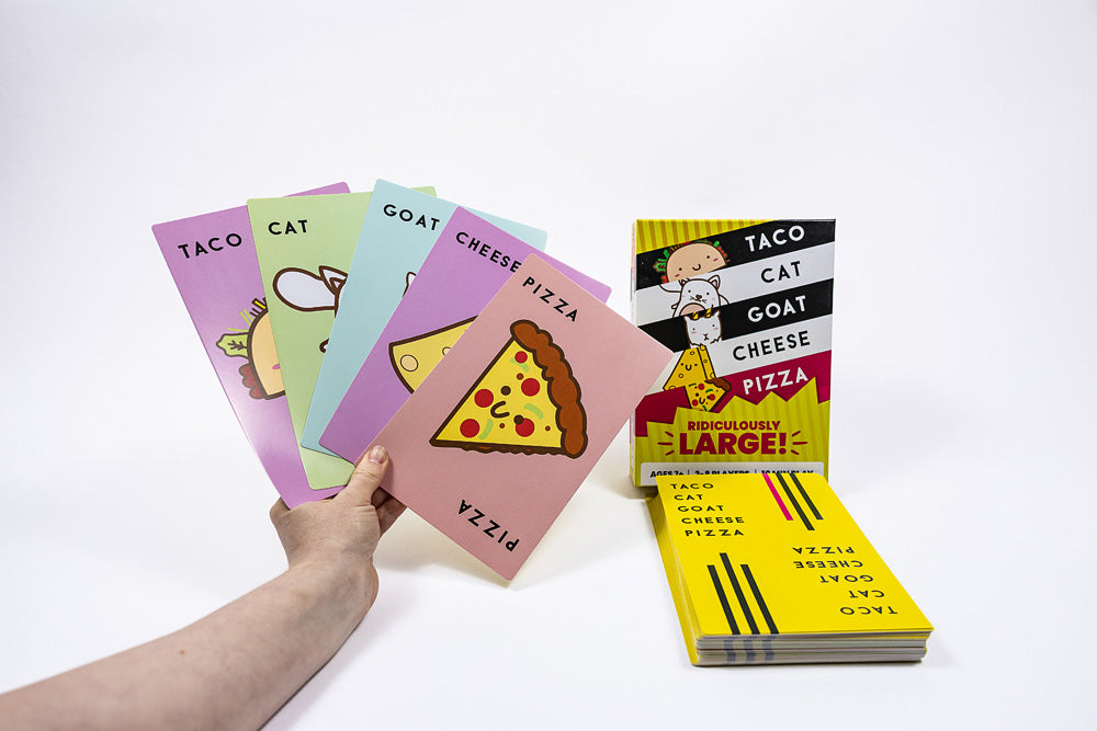 Ridiculously Large! Taco Cat Goat Cheese Pizza Card Game – Dancing