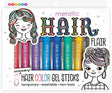 Metallic Hair Flair 8 Hair Shimmery Color Gel Sticks