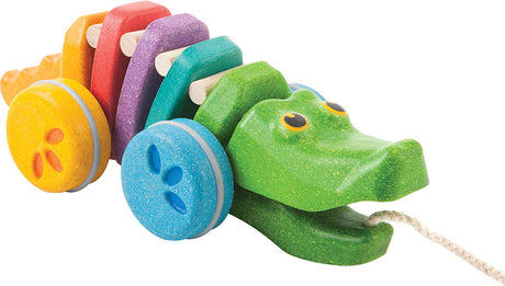 Plan Toys Dancing Rainbow Alligator Pull Toy