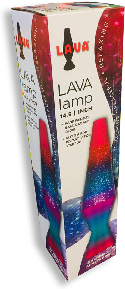 Lava Berry Glitter Lamp 14.5"