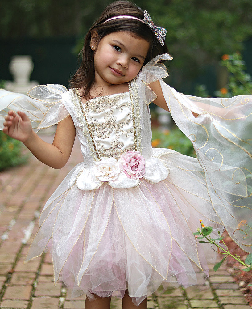 Great Pretenders Golden Rose Fairy Dress Size 5-6