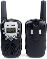 Retevis RT388 2 pcs Kids Walkie Talkies with Flashlight - Black