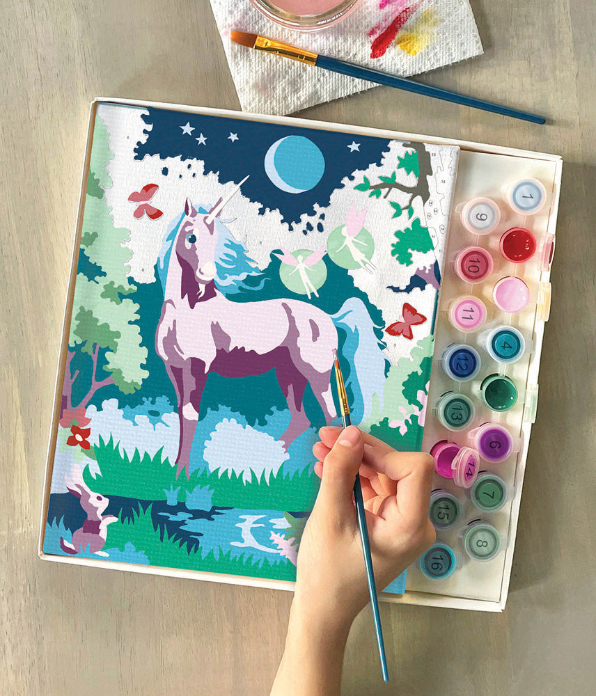 iHeartArt Paint by Numbers - Moonlit Unicorn