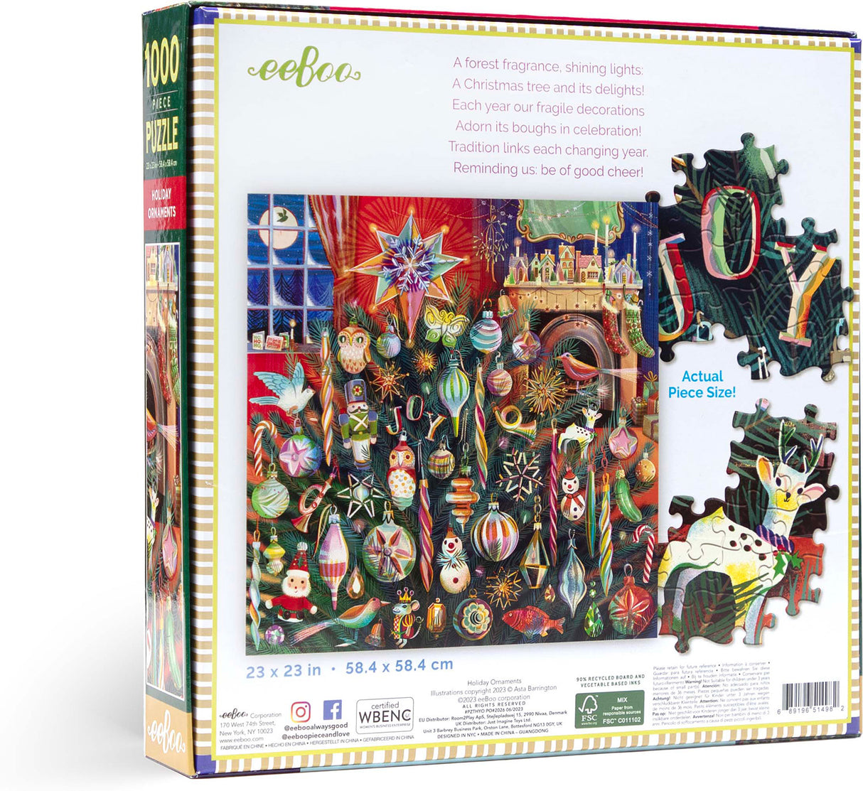 Holiday Ornaments - 1000 Piece Puzzle