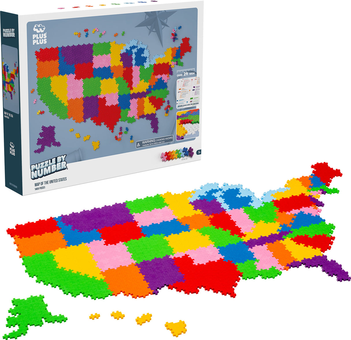 Puzzle by Number - Map of the United States