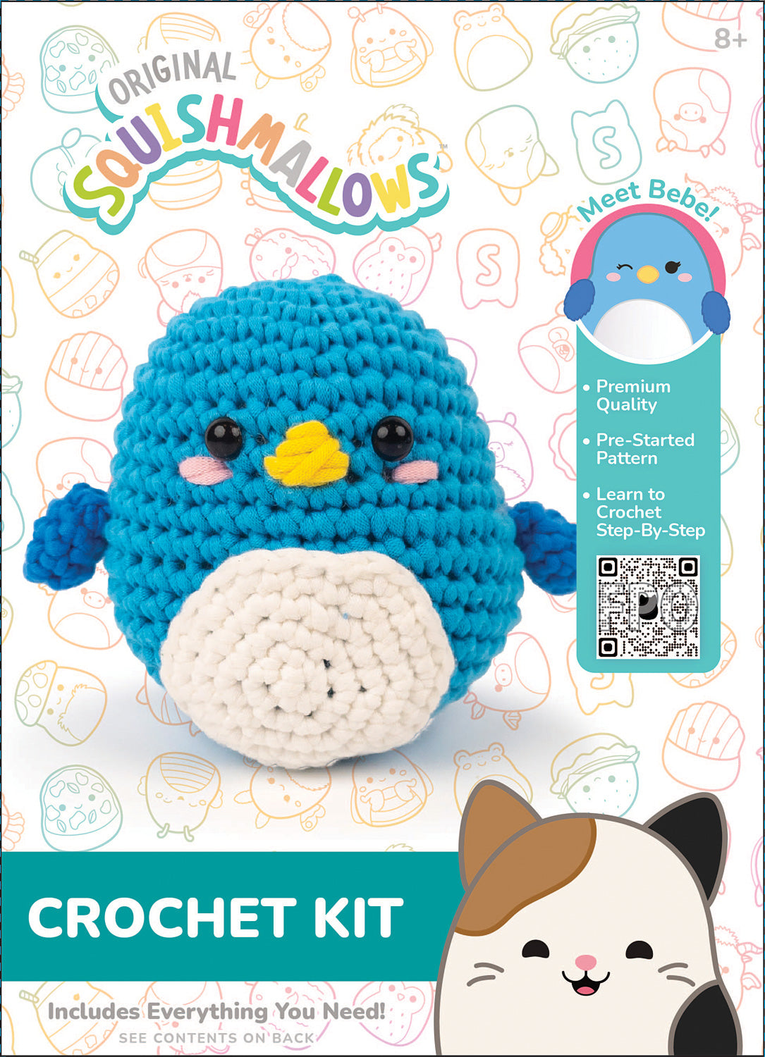 Squishmallow Crochet Kit Bebe Penguin