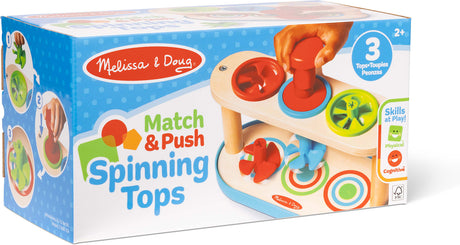 Match & Push Spinning Tops