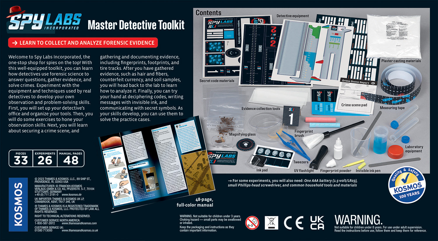 Spy Labs: Master Detective Toolkit – Dancing Bear Toys