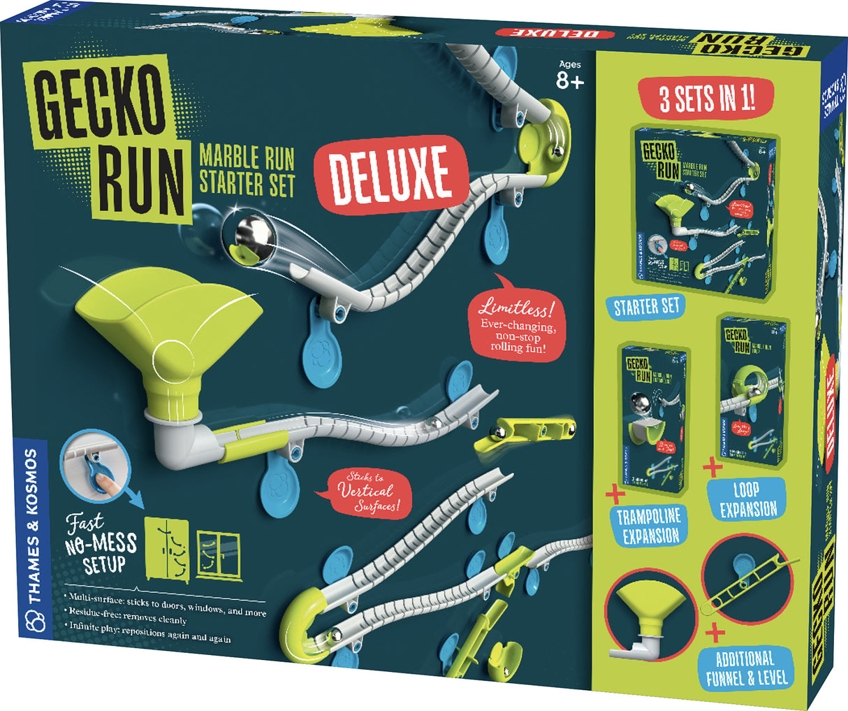 Gecko Run Marble Run Deluxe Starter Set