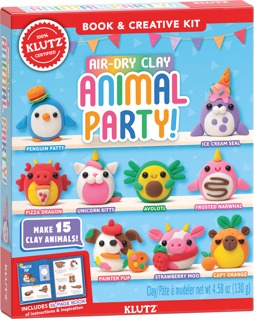 KLUTZ Air-Dry Clay Animal Party!