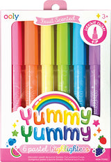 Yummy Yummy Scented Pastel Highlighters - 6 pk