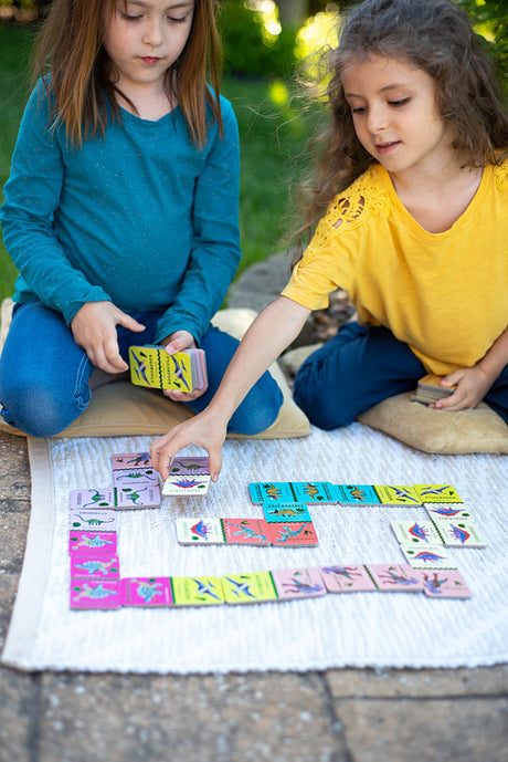 Giant Shiny Dinosaur Dominoes 28 pcs