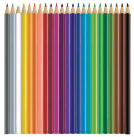 Triangular Clored EcoPencils 24pc