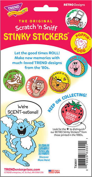 Berry Good - Strawberry scent Retro Stinky Stickers® (24 ct.)