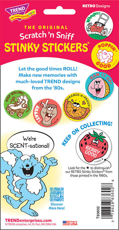 Cherry-Good! - Cherry Punch scent Retro Stinky Stickers® (24 ct.)