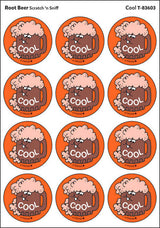 Cool - Root Beer scent Retro Stinky Stickers® (24 ct.)