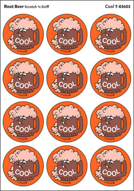 Cool - Root Beer scent Retro Stinky Stickers® (24 ct.)