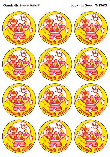 Looking Good! - Gumballs scent Retro Stinky Stickers® (24 ct.)