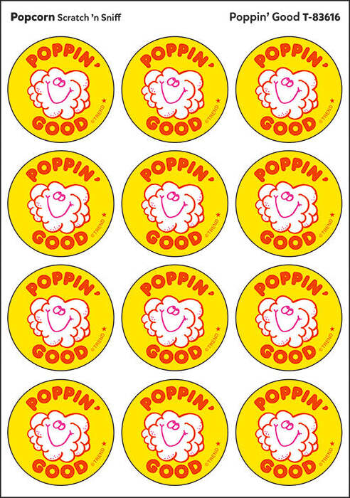 Poppin' Good - Popcorn scent Retro Stinky Stickers® (24 ct.)