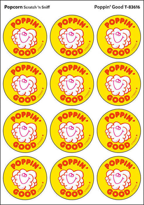 Poppin' Good - Popcorn scent Retro Stinky Stickers® (24 ct.)