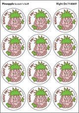 Right On! - Pineapple scent Retro Stinky Stickers® (24 ct.)