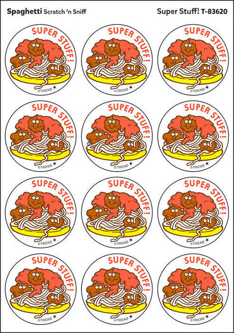 Super Stuff! - Spaghetti scent Retro Stinky Stickers® (24 ct.)