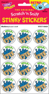 Wild! - Blueberry scent Retro Stinky Stickers® (24 ct.)