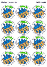 Wild! - Blueberry scent Retro Stinky Stickers® (24 ct.)