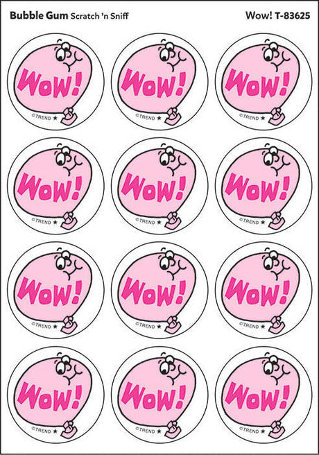 Wow! - Bubble Gum Retro Stinky Stickers® (24 ct.)