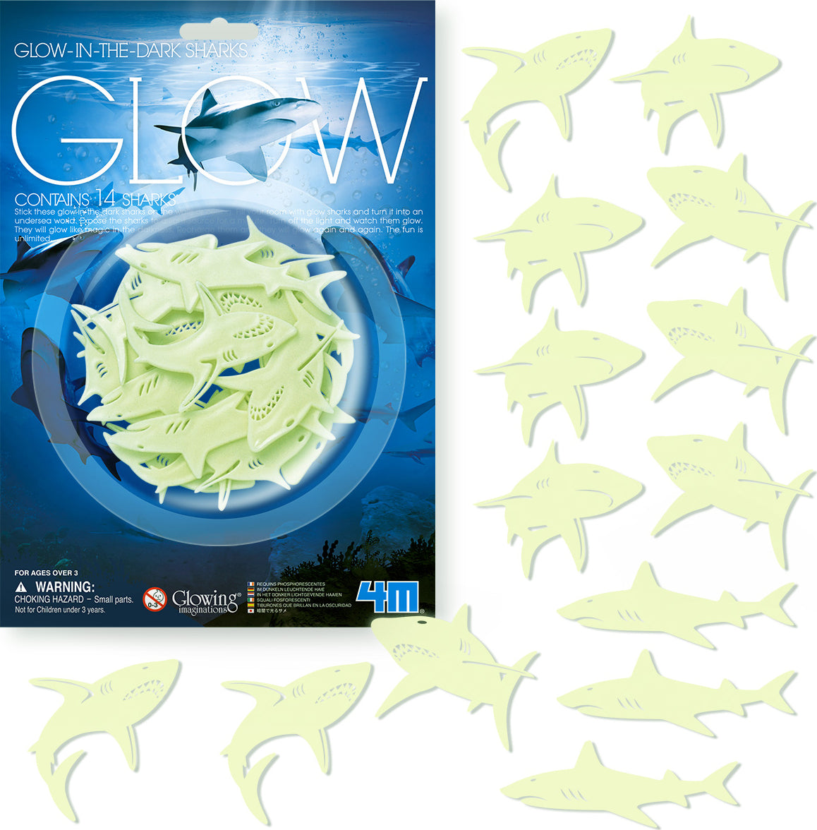 GLOW IN THE DARK SHARKS