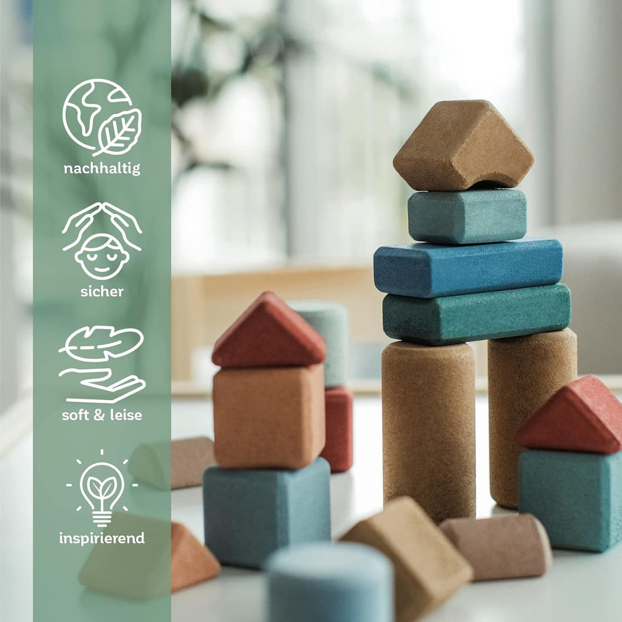 Small Architects - 20 Cork Building Blocks