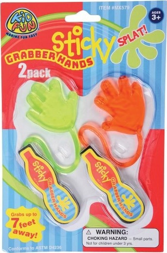 Sticky Grabber Hands (sold single)