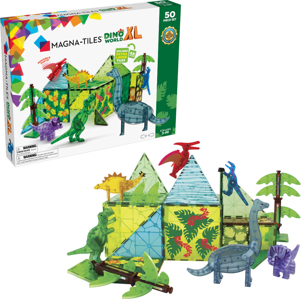 Magna-Tiles Dino World XL (50 Piece Set)