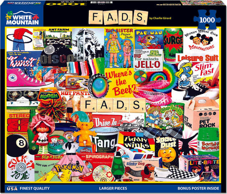 Fads - 1000 Piece - White Mountain Puzzles