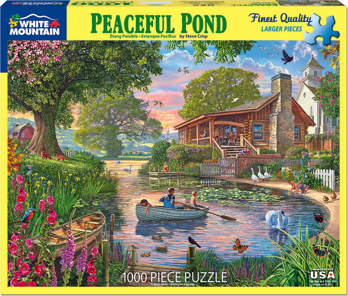 Peaceful Pond - 1000 Piece - White Mountain Puzzles