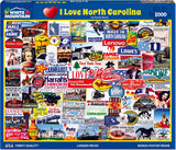 I Love North Carolina - 1000 Piece Jigsaw Puzzle